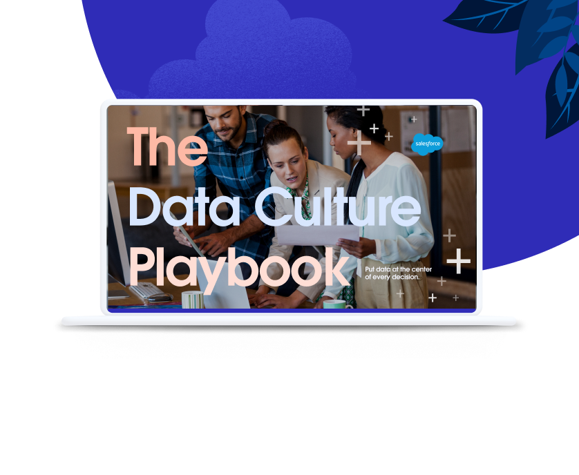 Laptop screen that reads: The Data Culture Playbook