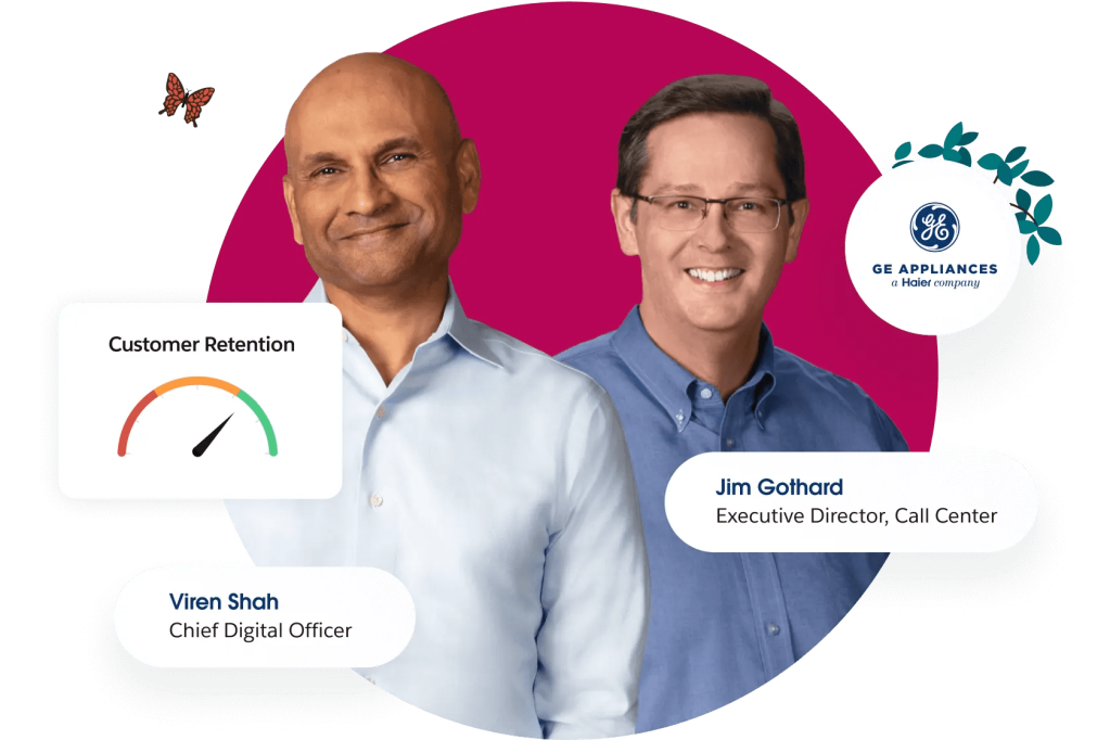 The Chief Digital Officer of GE Appliances Viran Shah and Executive Director of Call Center of GE Appliances Jim Gothard