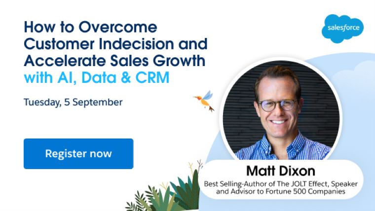 How to Overcome Customer Indecision and Accelerate Sales Growth with AI + Data + CRM