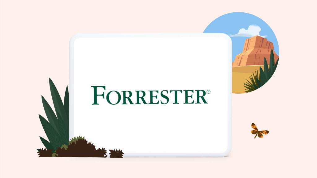 Screen showing the Forrester logo
