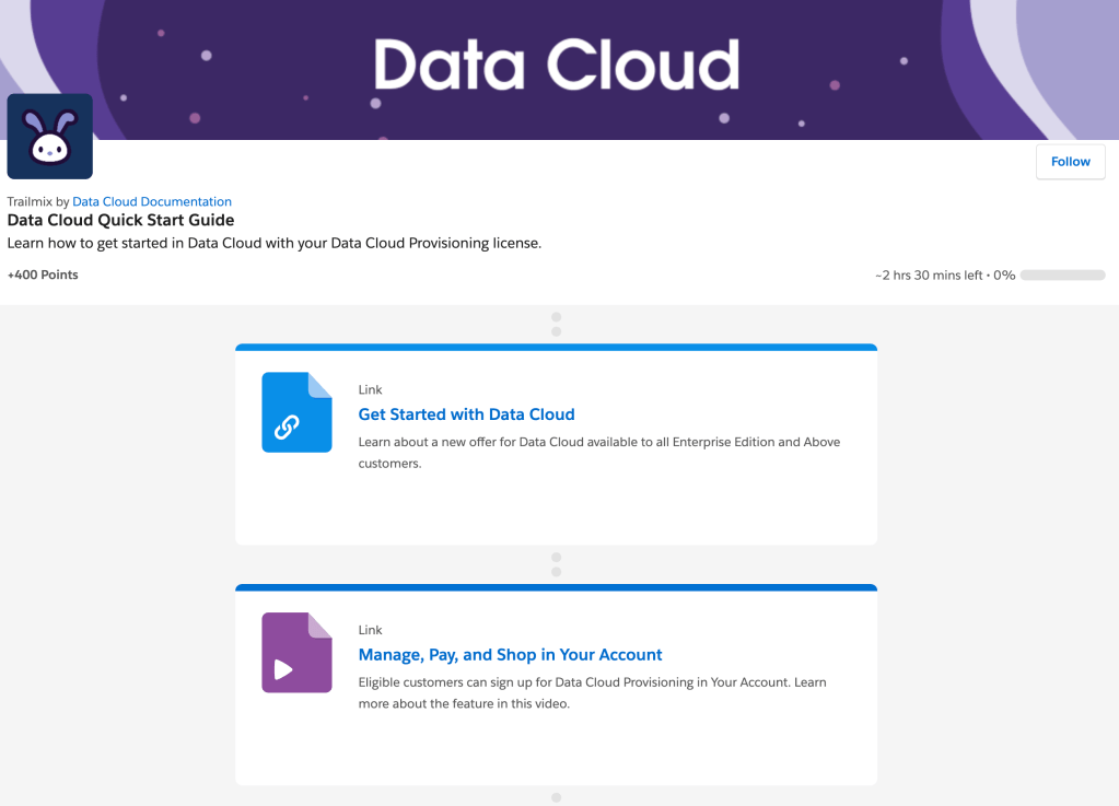 Pantalla mostrando cómo funciona Data Cloud