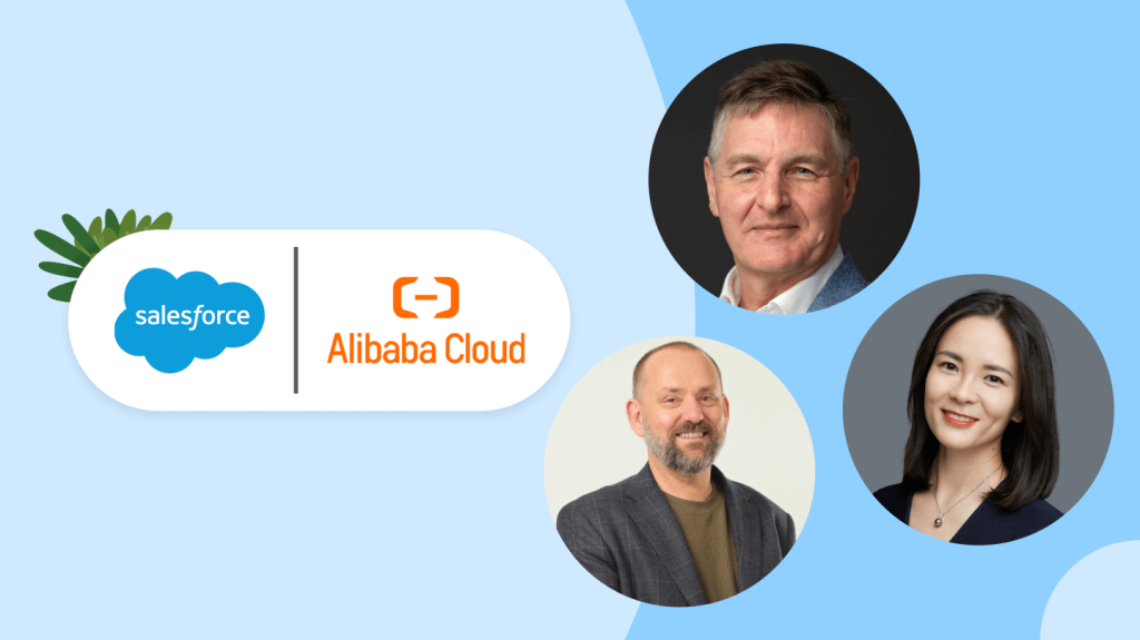 Salesforce and Alibaba Cloud logos