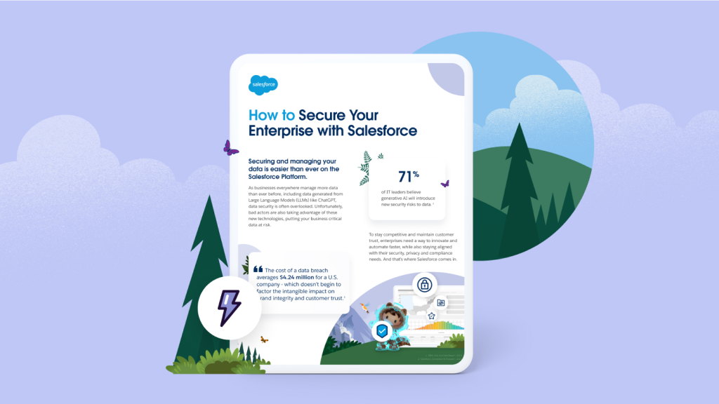 A tablet screen showing the guide titled A DevOps Guide to the Salesforce Platform.