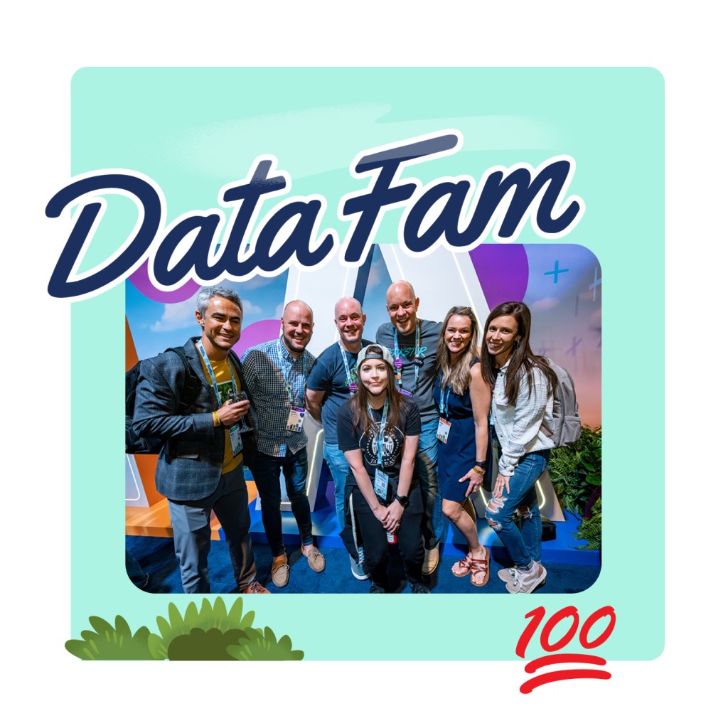 Smiling DataFam group at Tableau Conference 