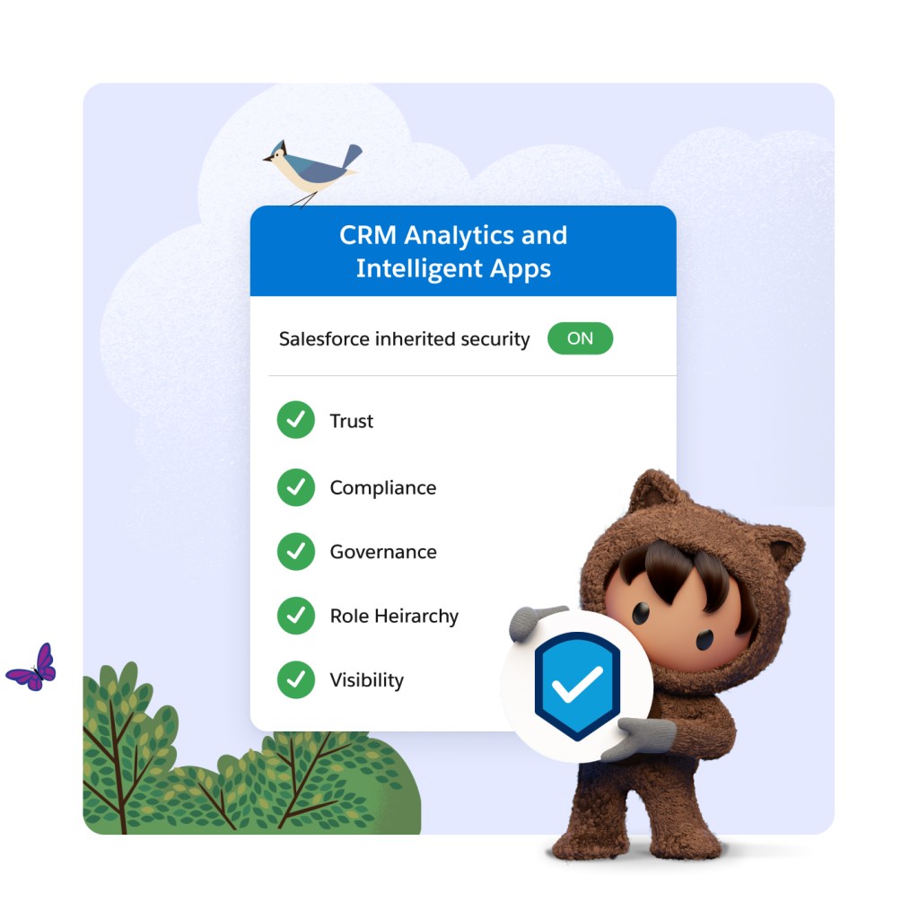CRM Analytics and Intelligent Apps: Salesforce inherited security toggled on