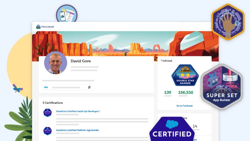 A Trailhead screenshot showing number of trails and certifications. 