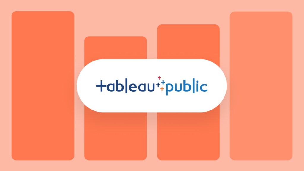 Bar chart viz art with Tableau Public logo