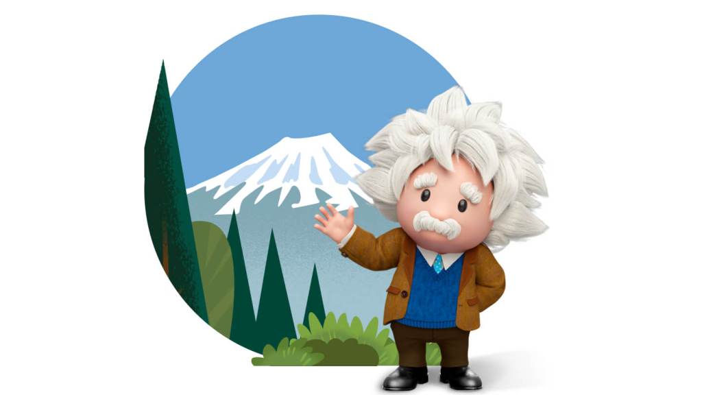 Einstein, a Salesforce mascot.	