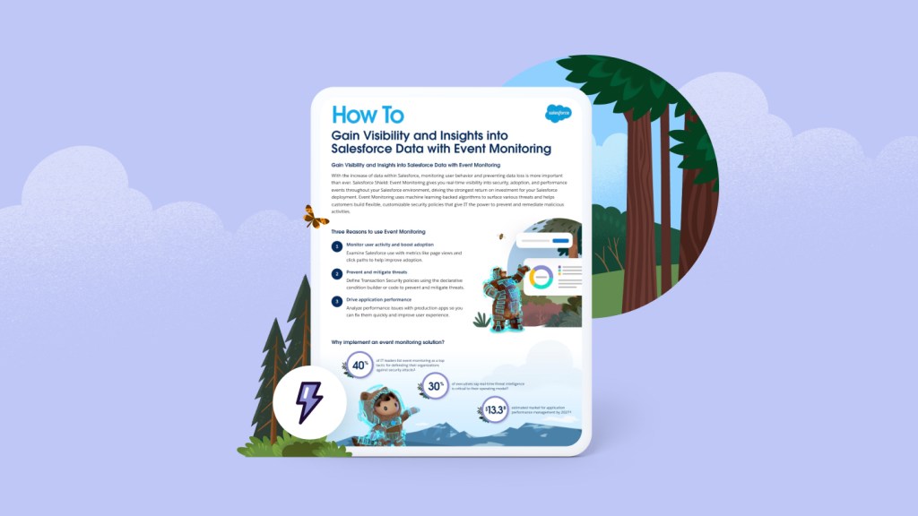 Get the datasheet: How to gain visibility and insights into Salesforce data with Event Monitoring