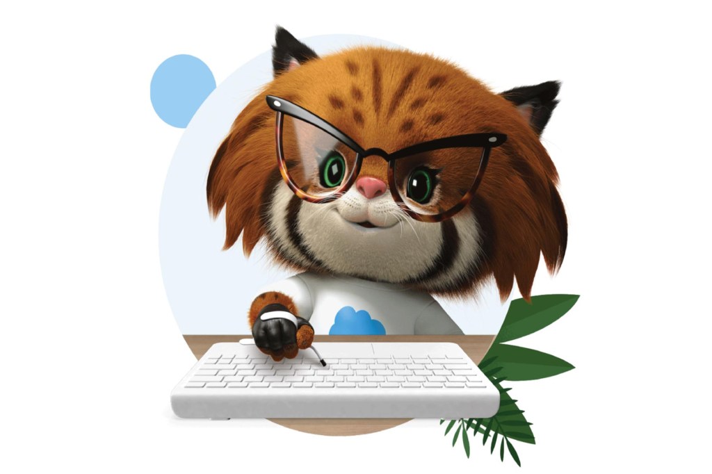 Appy with glasses and assistive typing device.