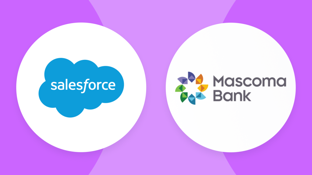 Salesforce and Mascoma Bank logos