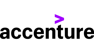 Accenture社のロゴ。 