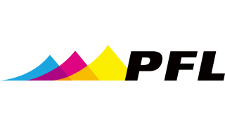 PFL（PrintingForLess.com Inc.）のロゴ。 