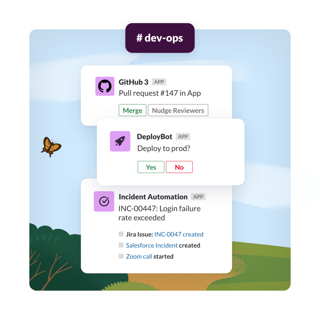 Janela do aplicativo mostrando alertas automatizados para desenvolvedores