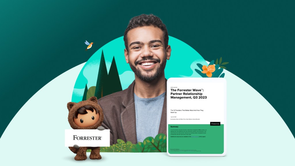 A Salesforce foi nomeada líder no The Forrester Wave™: Partner Relationship Management, T3, 2023